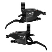 LEVIER/MANETTE VTT PATIN LTWOO 3x8V. NOIR V-BRAKE COMPATIBLE SHIMANO (PAIRE) 3700948310649
