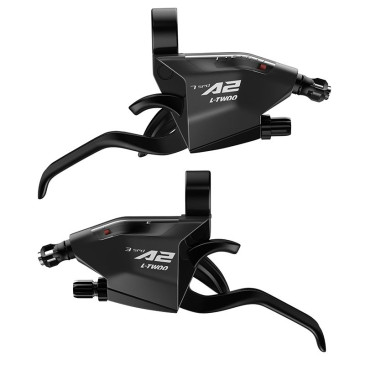 LEVIER/MANETTE VTT PATIN LTWOO 3 x 7V. NOIR V-BRAKE COMPATIBLE SHIMANO (PAIRE) 3700948310670