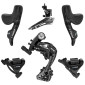 GROUPE / TRANSMISSION ROUTE LTWOO 2x11V. R9 SERIES DISQUE HYDRAULIQUE CARBONE NOIR (DERAILLEURS AVANT+ARRIERE - LEVIERS / MANETTES AVEC ETRIERS AVANT ET ARRIERE) (VENDU EN BOITE) -HUILE MINERALE- 3700948311417