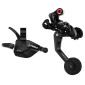 TRANSMISSION VELO PLIANT URBAIN LTWOO MANETTE GAUCHE 8V. ET DERAILLEUR ARRIERE LTWOO NOIR POUR VELO PLIANT BROMPTON 3700948311356