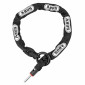 ANTIVOL VELO CHAINE A BOUCLE ABUS ACH 2.0 POUR FER A CHEVAL NOIR CABLE 1M DIAM 8MM (COMPATIBLE AVEC FER A CHEVAL REF 213132) 4003318953736