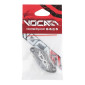 COUVERCLE DE MAITRE CYLINDRE DE FREIN 50 A BOITE VOCA POUR DERBI 50 SENDA/RIEJU 50 MRT/SHERCO 50 XE, XM/APRILIA 50 SX, RX GRIS ALUMINIUM CNC