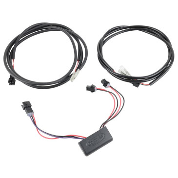 CABLE ECLAIRAGE AVANT/ARRIERE LEADER FOX POUR SANDY AVANT L1000mm, ARRIERE L1300mm (COMPATIBLE BATTERIE ZZ586,ZZ602,ZZ702,ZZ701) 3667385005722