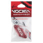 COUVERCLE DE MAITRE CYLINDRE DE FREIN 50 A BOITE VOCA POUR DERBI 50 SENDA DRD 2006>/RIEJU 50 MRT/SHERCO 50 SE-R, SM-R/APRILIA 50 SX, RX ROUGE ALUMINIUM CNC -J.JUAN-