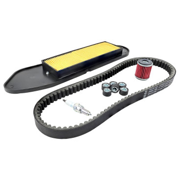 KIT ENTRETIEN MAXISCOOTER ADAPTABLE YAMAHA 125 XMAX 2006>2020 (PACK 5 PIECES) -SELECTION P2R STANDARD- 3667385007894