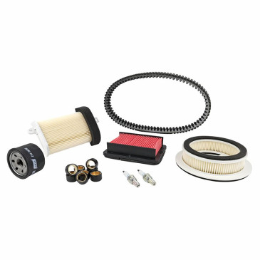 KIT ENTRETIEN MAXISCOOTER ADAPTABLE YAMAHA 500 TMAX 2008>2011 (PACK 8 PIECES) -SELECTION P2R STANDARD- 3667385007917
