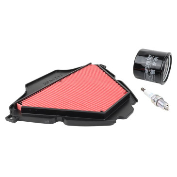 KIT ENTRETIEN MAXISCOOTER ADAPTABLE HONDA 750 X-ADV 2021>, FORZA 2021> (PACK 3 PIECES) -SELECTION P2R PREMIUM- 3667385008037
