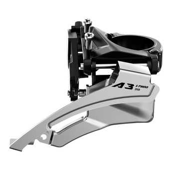 DERAILLEUR VTT AVANT LTWOO V5008L 3V. COLLIER BAS 31.8/34.9 POUR TRIPLE PLATEAU 42x34x24 TIRAGE HAUT/BAS 3700948310571