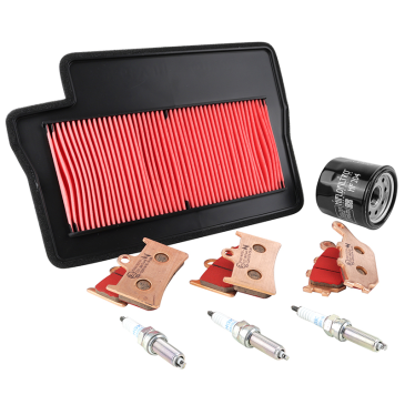 KIT ENTRETIEN MOTO ADAPTABLE YAMAHA 900 MT-09 2021>2023, TRACER 9 2021>2023 PLAQUETTE METAL FRITTE (PACK 8 PIECES) -SELECTION P2R- 3667385008204