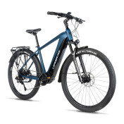 VELO ELECTRIQUE/VAE VTC 28 LEADER FOX BARNET 2025 HOMME BLEU 9V MOTEUR CENTRAL BAFANG M510 36V 95Nm BATTERIE 20Ah (19'' - h48cm - TAILLE L - POUR ADULTE DE 178cm à 185cm) 8592826102386