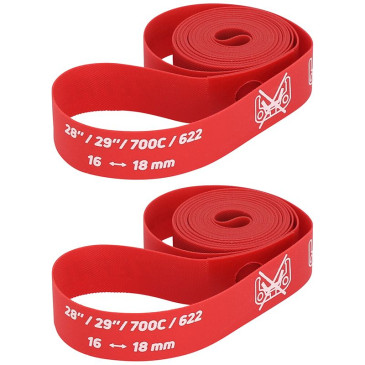 FOND DE JANTE ZEFAL ROUE 700C HAUTE PRESSION EN 16 mm ROUGE (VENDU A LA PAIRE) 3420586603957