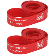 FOND DE JANTE ZEFAL ROUE 700C/VTT 29" HAUTE PRESSION EN 19 mm ROUGE (VENDU A LA PAIRE) 3420586603964