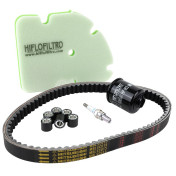 KIT/PACK ENTRETIEN MAXISCOOTER ADAPTABLE PIAGGIO 125 MP3 2006>, X8 2005>2007 (PACK 5 PIECES) -SELECTION P2R PREMIUM- 3667385007931