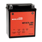 BATTERIE 12V 6 Ah MTX7L-BS MALOSSI GEL SANS ENTRETIEN PRETE A L'EMPLOI (Lg113xL70xH130mm) (EQUIVALENT YTX7L-BS / SLA / GEL) 3700948260531