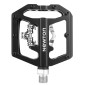 PEDALE VTT NEWTON ALU NOIR ANODISE 9/16" A ROULEMENT (COMPATIBLE CALE SHIMANO) (PAIRE) 105x95x23 mm 3700948310120
