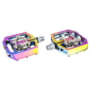 PEDALE VTT NEWTON ALU OIL ANODISE 9/16" A ROULEMENT (COMPATIBLE CALE SHIMANO) (PAIRE) 105x95x23 mm 3700948310137