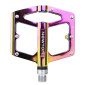 PEDALE VTT / BMX NEWTON ALU OIL ANODISE 9/16" ROULEMENT DU (PAIRE) 105x102x26 mm 3700948310144