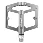 PEDALE VTT / BMX NEWTON ALU GRIS ANODISE 9/16" ROULEMENT DU (PAIRE) 105x102x26 mm 3700948310151