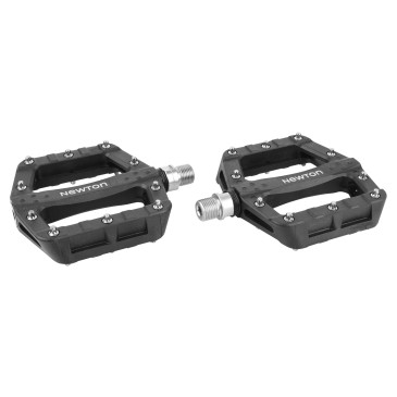PEDALE VTT NEWTON ALU NOIR ANODISE 9/16" ROULEMENT DU ET SCELLE (PAIRE) 3700948310168