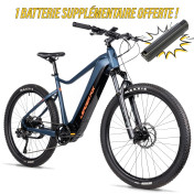 VELO ELECTRIQUE/VAE VTT 29 LEADER FOX KENT 2025 BLEU FONCE MAT 9V MOTEUR CENTRAL BAFANG M510 36V 95Nm BATTERIE 20Ah (21,5'' - H54,6cm - TAILLE XL - POUR ADULTE DE 185cm à plus) 8592826103338