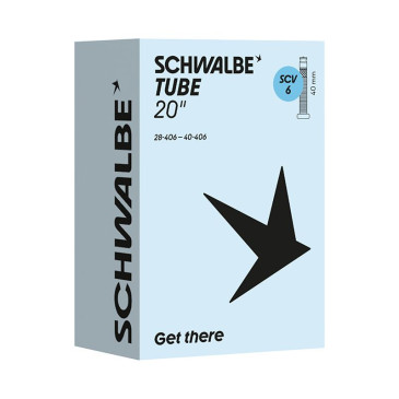 CHAMBRE A AIR VELO 20 x 28-40 SCHWALBE TPU CLIK VALVE 40MM (28-40x406) (SCV6) 4026495961226