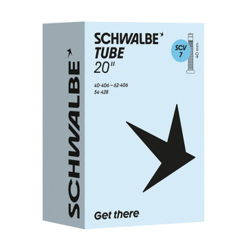 CHAMBRE A AIR VELO 20 x 40-62 SCHWALBE TPU CLIK VALVE 40MM (40-62x406) (SCV7) 4026495961080