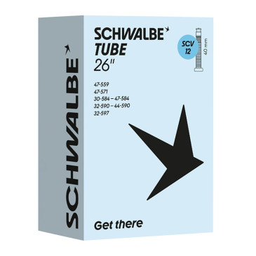 CHAMBRE A AIR VELO 26 x 30-47 SCHWALBE TPU CLIK VALVE 40MM (30-47x559/597) (SCV12) 4026495961189