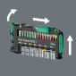 MINI CLIQUET, PORTE EMBOUT WERA TOOL CHECK PLUS 1 1/4 AVEC DOUILLES ET EMBOUT NOIR/VERT (SET 39 PIECES) -MARQUE ALLEMANDE POUR LES ATELIERS- 4013288234896