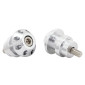 DIABOLO FOR PADDOCK STAND M8 SILVER- FOR HONDA/SUZUKI (WITH CHC CONTERSUNK SCREW) -AVOC- (PAIR) 3700948100738