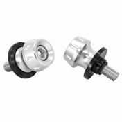 DIABOLO FOR PADDOCK STAND M10 SILVER- FOR KAWASAKI (WITH CHC CONTERSUNK SCREW) -AVOC- (PAIR) 3700948300046
