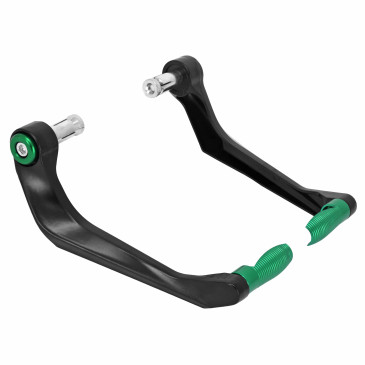 LEVER GUARDS FOR KAWASAKI Z900, Z650 ANODIZED GREEN (PAIR) -AVOC 3700948235836