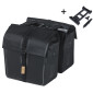 SACOCHE ARRIERE VELO DOUBLE BASIL URBAN DRY 50L NOIR 100% WATERPROOF (31,5x16x32cm) - FIXATION SYSTEME MIK (COMPATIBLE AVEC 157030 INCLUS) 8715019184628
