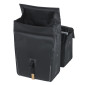 SACOCHE ARRIERE VELO DOUBLE BASIL URBAN DRY 50L NOIR 100% WATERPROOF (31,5x16x32cm) - FIXATION SYSTEME MIK (COMPATIBLE AVEC 157030 INCLUS) 8715019184628