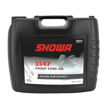 HUILE DE FOURCHE SHOWA SS47 VISCOSITE 34,88 cSt A 40° 10W (20L) (VENDU A L'UNITE) 3700948251898