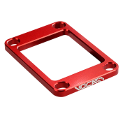REED VALVE SPACER FOR 50cc MOTORBIKE - VOCA CNC FOR MINARELLI 50 AM6/DERBI 50 SENDA 5mm - RED 3700948237298