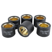 GALET/ROULEAU MAXISCOOTER MAGNETI MARELLI 23x18 17,5g (x6) POUR HONDA 250 FORZA, 300 SH/KYMCO 250 GRAND DINK, 250 KXR/QUADRO D-S/YAMAHA 300 XMAX