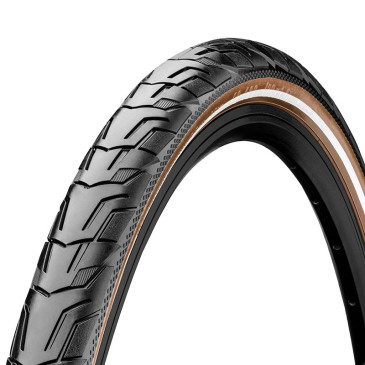 PNEU CITY/VTC 700 X 47 CONTINENTAL CITY RIDE FLANC REFLECTEUR NOIR/MARRON TR (47-622) (OFFRE SPECIALE) 4019238005387