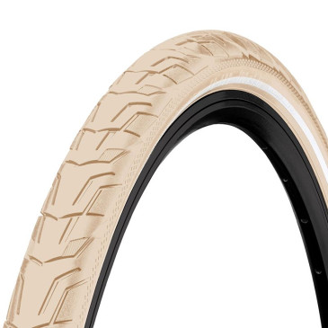 PNEU VTT 26 X 1.75 CONTINENTAL CITY RIDE CREME TR (47-559) (OFFRE SPECIALE) FLANC REFLEX 4019238012514