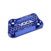 COUVERCLE DE MAITRE CYLINDRE DE FREIN 50 A BOITE VOCA POUR RIEJU 50 RR, MRX, SMX, MRT BLEU ALUMINIUM CNC -AJP- 3667385006972