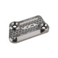 COUVERCLE DE MAITRE CYLINDRE DE FREIN 50 A BOITE VOCA POUR RIEJU 50 RR, MRX, SMX, MRT GRIS ALUMINIUM CNC -AJP- 3667385006989