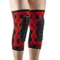 PROTECTION GENOUILLERES VTT SERYT CHECKER ANTIBACTERIEN, ANTIDERAPANTE, SANS COUTURE DAMIER ROUGE/NOIR M (VENDU A LA PAIRE) 300 g -CE EN 1621.1 NIVEAU 1- 8054045280288
