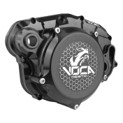 CARTER EMBRAYAGE 50 A BOITE VOCA RACING POUR MINARELLI 50 AM6 / RIEJU 50 MRT / BETA 50 RR / SHERCO 50 ALU CNC NOIR/ROUGE 3700948308134