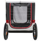 REMORQUE VELO UTILITAIRE MAXI 50Kg (DIMENSIONS L 138 x L 71x H70 cm) AVEC ROUES 16" x 3 FIXATION TIGE DE SELLE - POUR TRANSPORT ANIMAUX - REMORQUE LIVREE AVEC BACHE 3667385008884