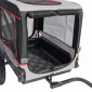 REMORQUE VELO UTILITAIRE MAXI 50Kg (DIMENSIONS L 138 x L 71x H70 cm) AVEC ROUES 16" x 3 FIXATION TIGE DE SELLE - POUR TRANSPORT ANIMAUX - REMORQUE LIVREE AVEC BACHE 3667385008884