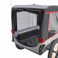 REMORQUE VELO UTILITAIRE MAXI 50Kg (DIMENSIONS L 138 x L 71x H70 cm) AVEC ROUES 16" x 3 FIXATION TIGE DE SELLE - POUR TRANSPORT ANIMAUX - REMORQUE LIVREE AVEC BACHE 3667385008884
