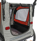 REMORQUE VELO UTILITAIRE FOND RIGIDE (DIMENSIONS L 134 x L 57.5 x H 95 cm) AVEC ROUES 20" x 2.4 FIXATION AXE DE ROUE - POUR TRANSPORT ANIMAUX - REMORQUE LIVREE AVEC BACHE 3700948300695
