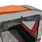 REMORQUE VELO UTILITAIRE FOND RIGIDE (DIMENSIONS L 134 x L 57.5 x H 95 cm) AVEC ROUES 20" x 2.4 FIXATION AXE DE ROUE - POUR TRANSPORT ANIMAUX - REMORQUE LIVREE AVEC BACHE 3700948300695