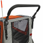 REMORQUE VELO UTILITAIRE FOND RIGIDE (DIMENSIONS L 134 x L 57.5 x H 95 cm) AVEC ROUES 20" x 2.4 FIXATION AXE DE ROUE - POUR TRANSPORT ANIMAUX - REMORQUE LIVREE AVEC BACHE 3700948300695