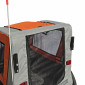 REMORQUE VELO UTILITAIRE FOND RIGIDE (DIMENSIONS L 134 x L 57.5 x H 95 cm) AVEC ROUES 20" x 2.4 FIXATION AXE DE ROUE - POUR TRANSPORT ANIMAUX - REMORQUE LIVREE AVEC BACHE 3700948300695