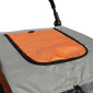 REMORQUE VELO UTILITAIRE FOND RIGIDE (DIMENSIONS L 134 x L 57.5 x H 95 cm) AVEC ROUES 20" x 2.4 FIXATION AXE DE ROUE - POUR TRANSPORT ANIMAUX - REMORQUE LIVREE AVEC BACHE 3700948300695
